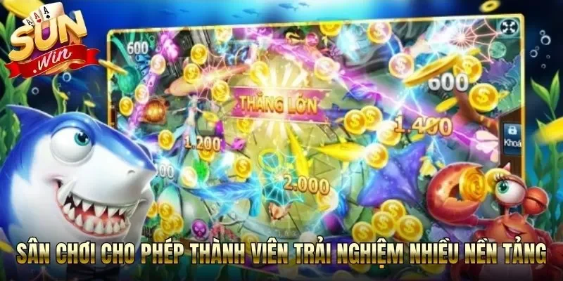 Sân chơi cho phép thành viên trải nghiệm nhiều nền tảng