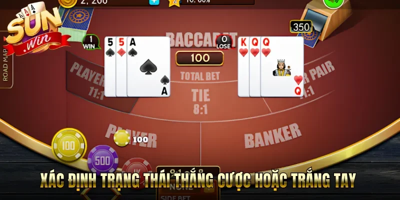 Xác định trạng thái thắng cược hoặc trắng tay