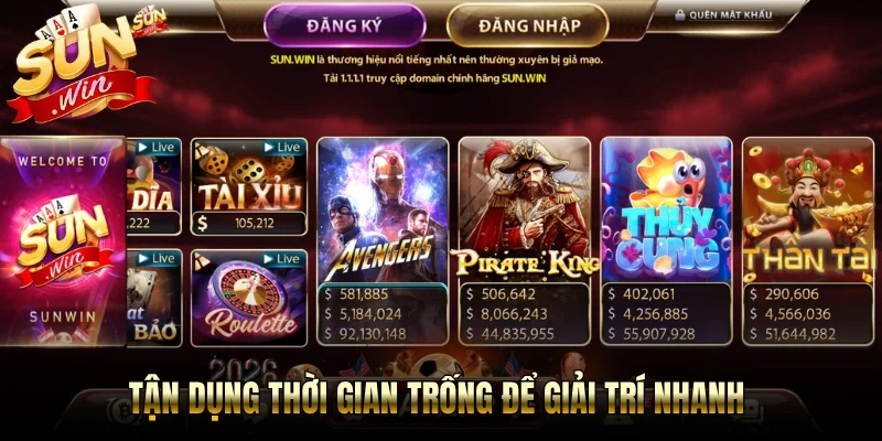 Tận dụng thời gian trống để giải trí nhanh